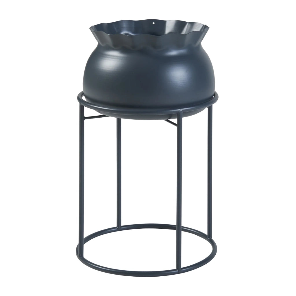 Supporto per piante da esterno 38 x 24 cm nero 03_0010353