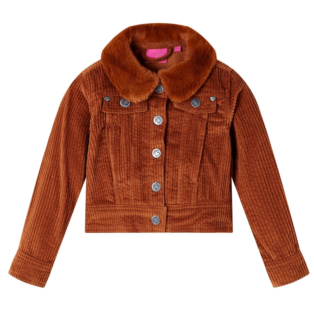 Giacca per Bambini in Velluto a Coste Cognac 128cod mxl 132458