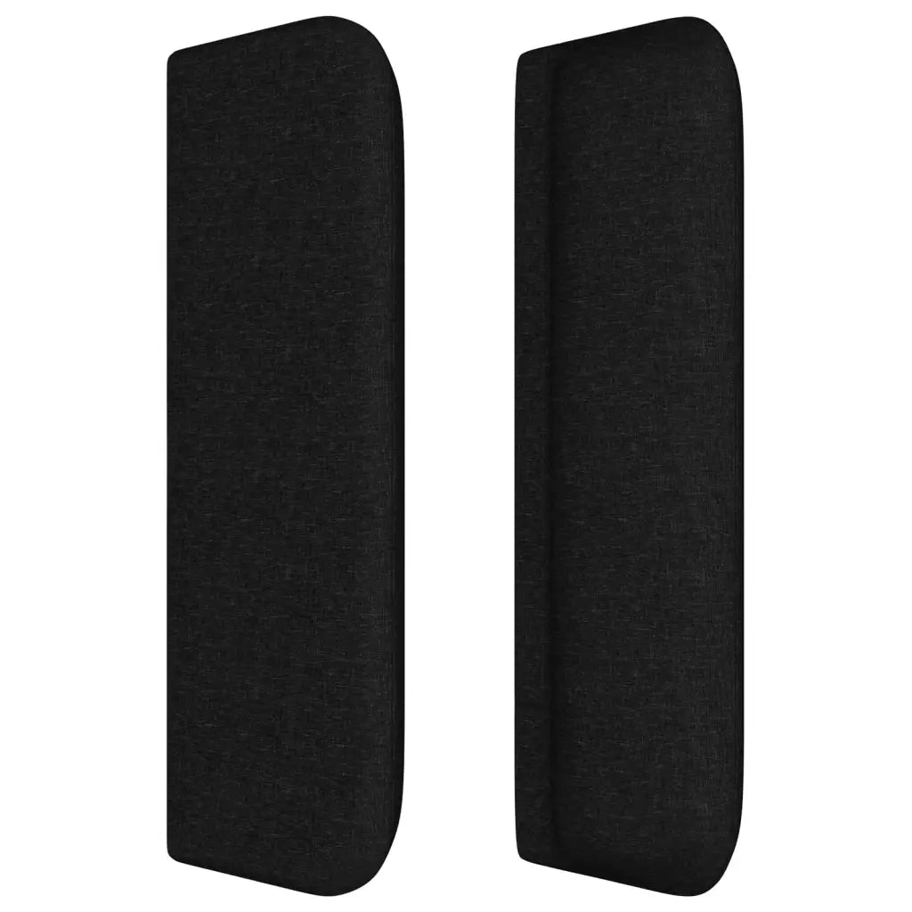 Testiera ad Orecchio Nera 147x16x78/88 cm in Tessuto