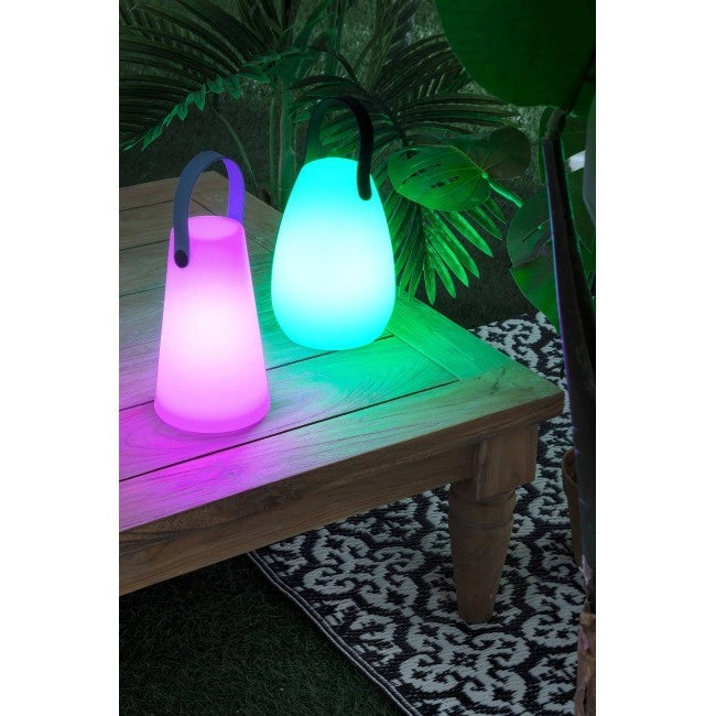 Lampada da giardino a LED Cilindrica in Polietilene