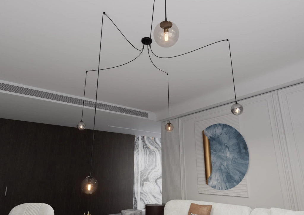 Lampadario Emibig GIGI 5 Nero Multicolor 5xE14 IP20