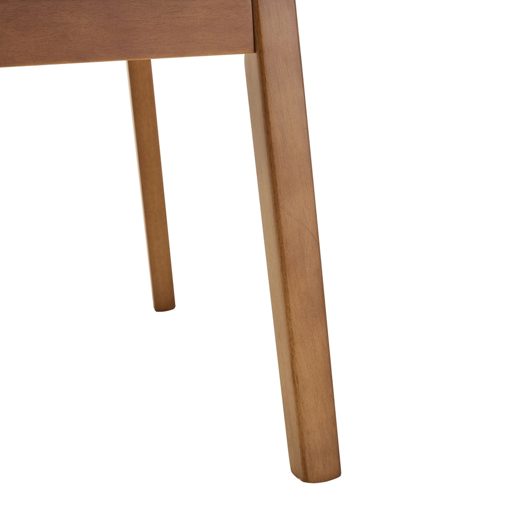 Set di 2 sedie da pranzo moderne con schienale a farfalla e seduta imbottita in legno