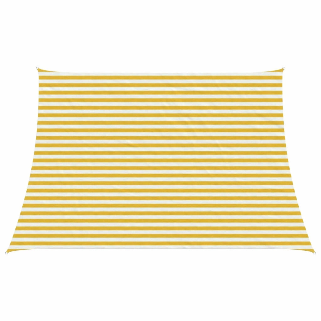 Telo Ombra Giallo e Bianco 4 / 5 x 3 m HDPE