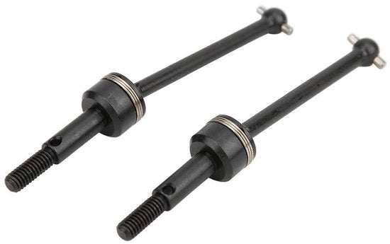 Casse di trasmissione CVD 2 pezzi - Nero Fusto in metallo - Aggiornamento per modelli RC - Materiale duraturo - Facile da installare - Leggero
