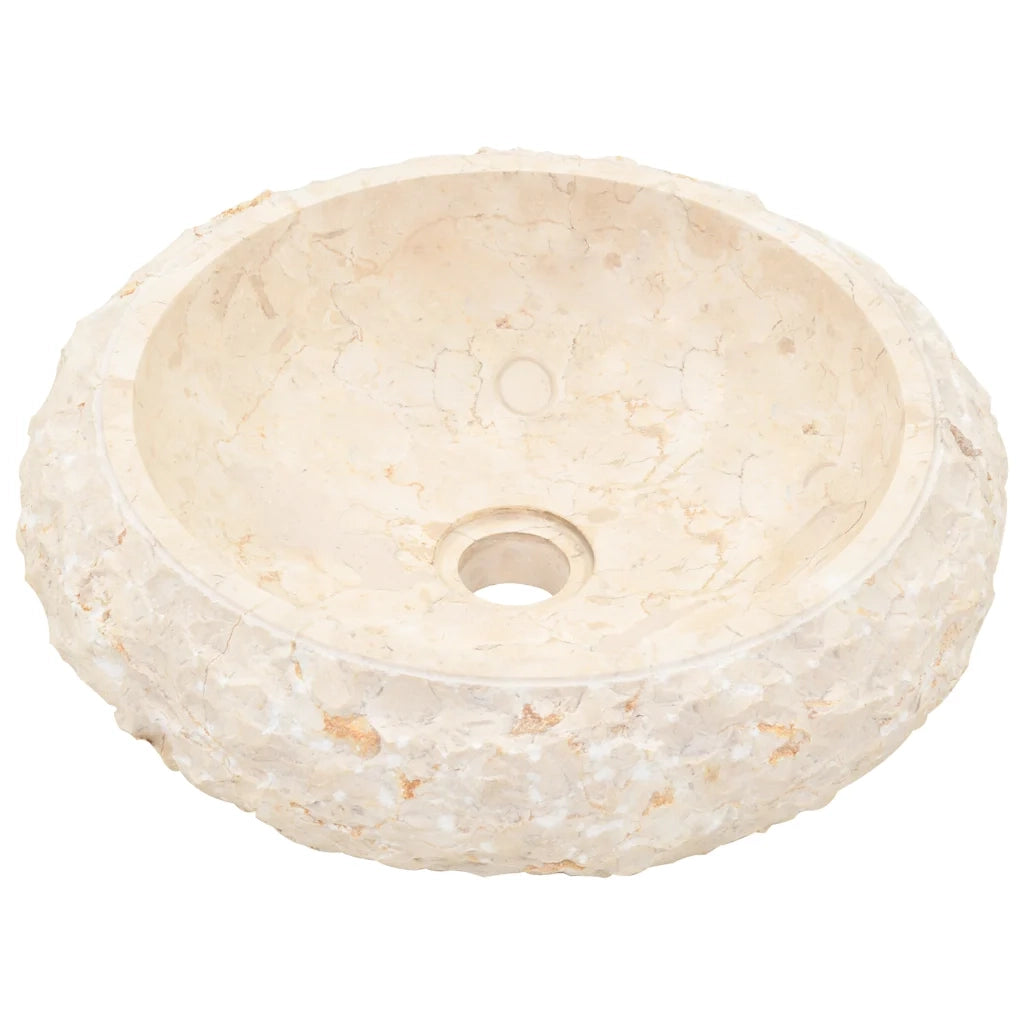 Lavandino 40x12 cm in Marmo Crema 142777