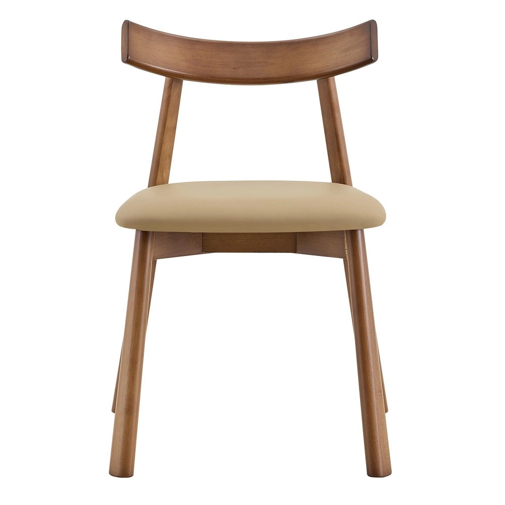 Set 2 Sedie da Pranzo Imbottite ¨C MINIMAL ¨C Legno, Schienale Ergonomico, Moderne