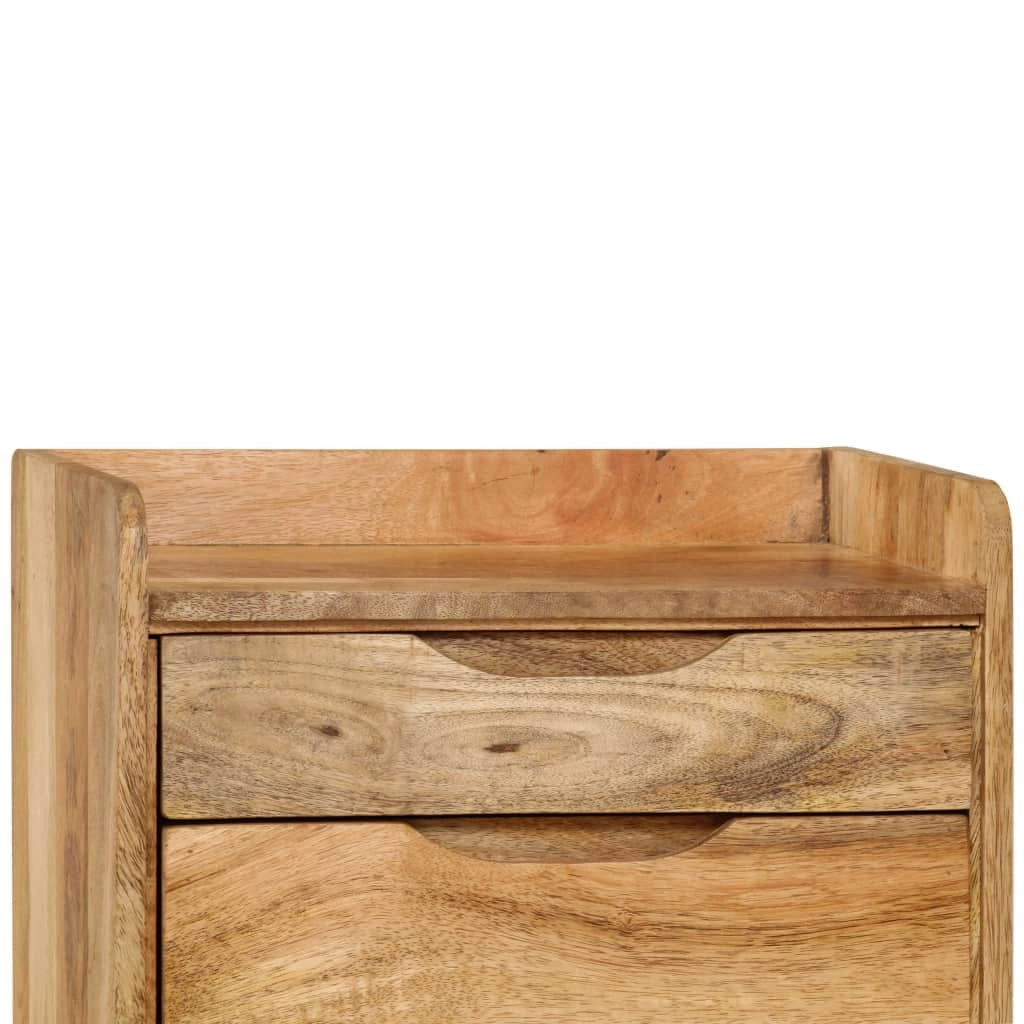Comodino cassettiera mobile da camera da letto legno massello di mango 40 x 30 x 59,5 cm 1402059