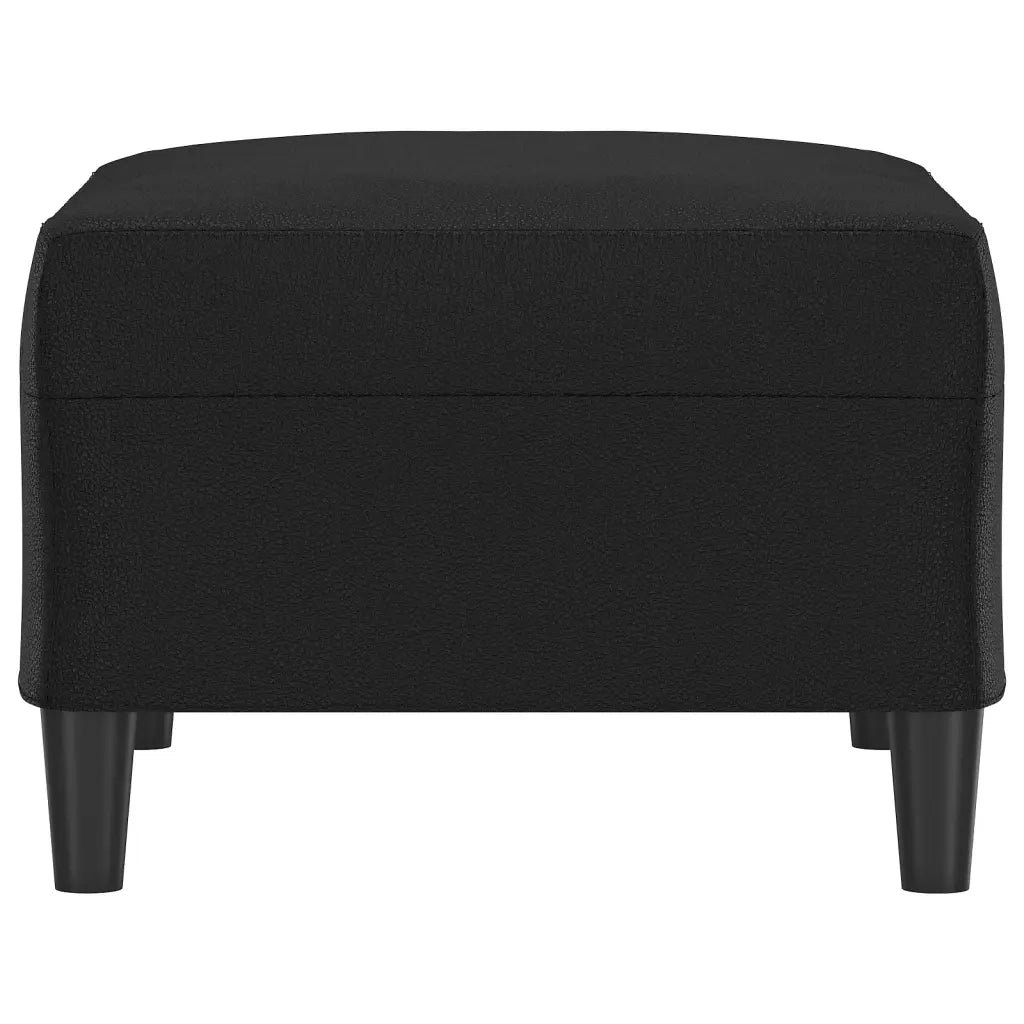 Poggiapiedi Nero 70x55x41 cm in Similpelle 349311