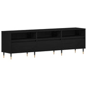 Mobile TV | Armadietto TV | Mobile Porta TV Rovere Nero 150 x 30 x 44,5 cm Legno multistrato