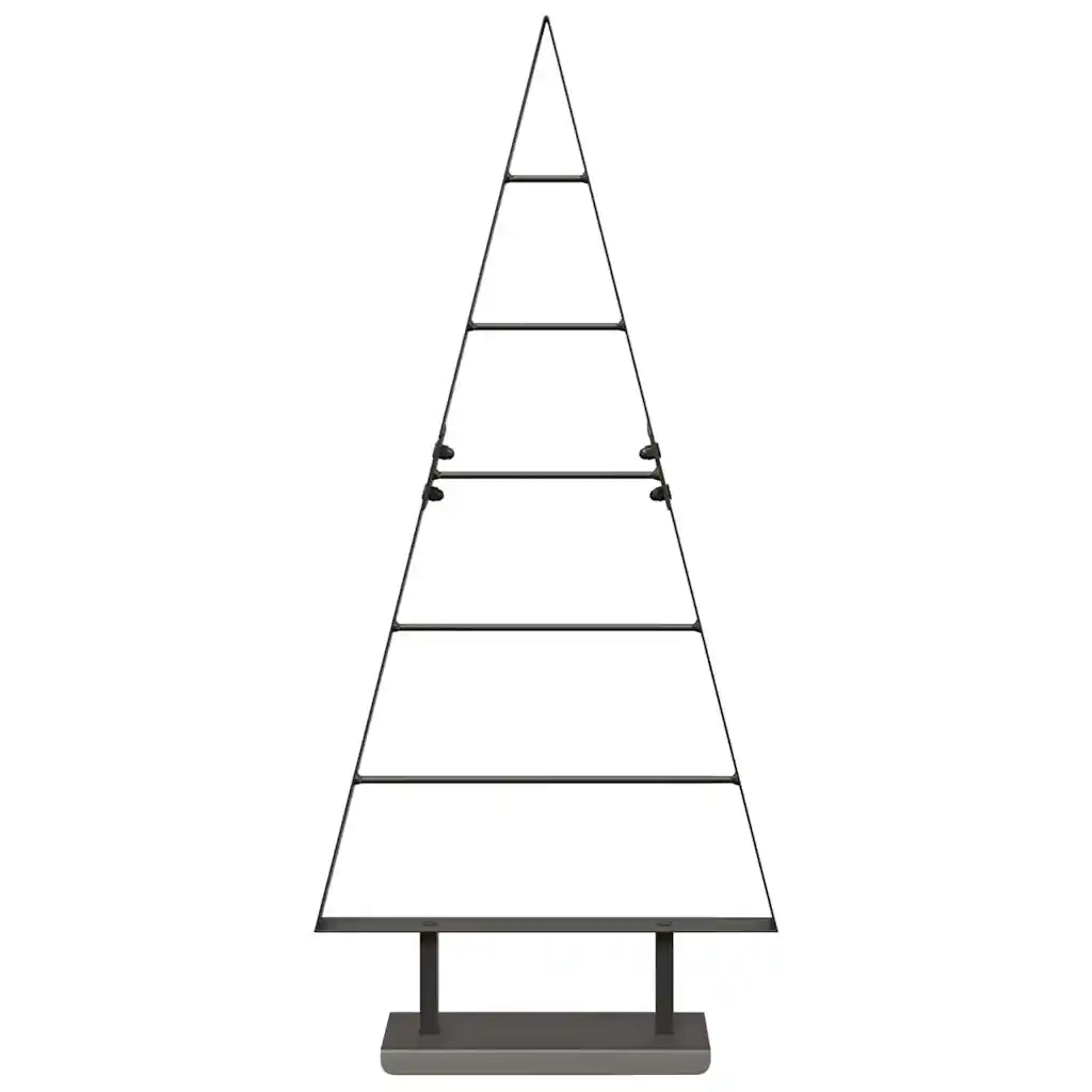 Albero di Natale in metallo con supporto Nero 90 cm Acciaio 42019170