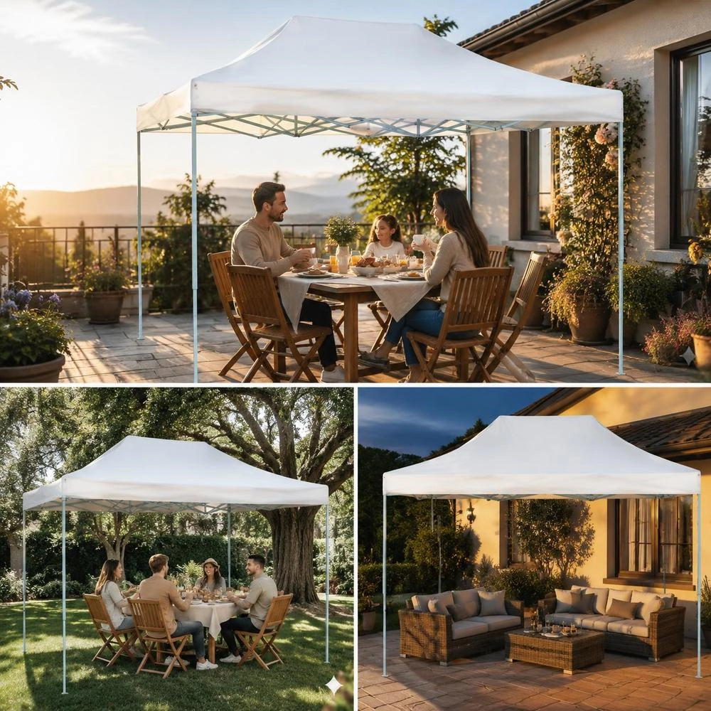 Foldable Party Tent 3x4.5 M White