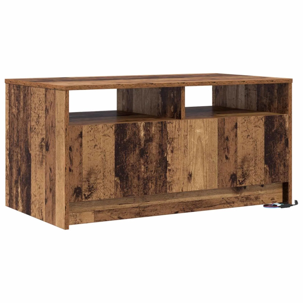 Tavolino da salotto con cassetto Legno vecchio 90 x 50 x 45 cm