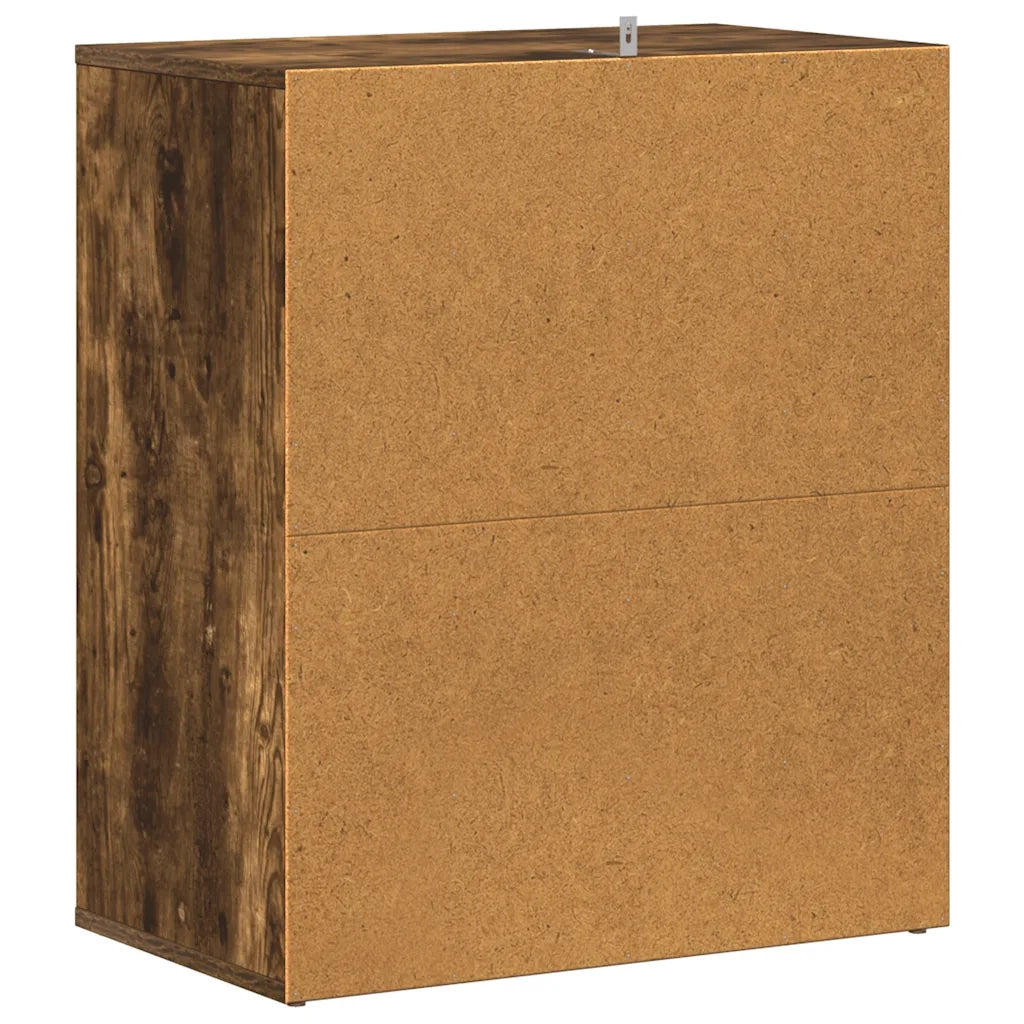 Scarpiera Grigio Sonoma 60x35x70 cm in Legno Multistrato 816015