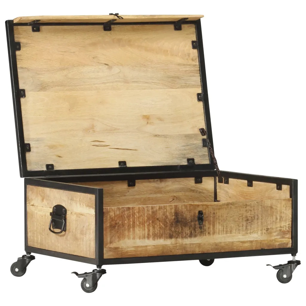 Tavolino da Salotto 70x50x33 cm in Legno Massello di Mango 286378
