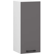Mobile da cucina pensile sistema AKORD OLIWIA 30 cm H720 Bianco inserto frontale Cemento Grigio Graphite 1 anta 30x30x72 cm