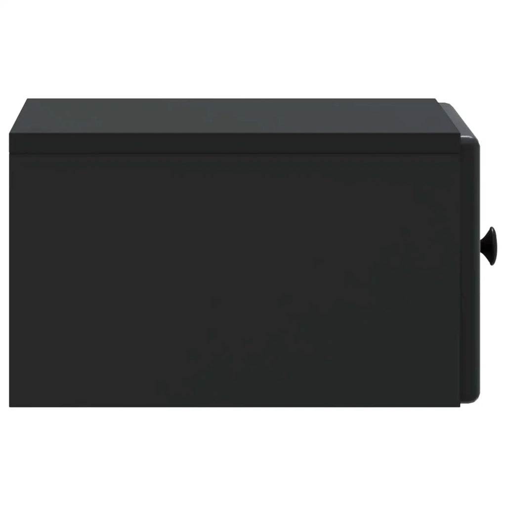 Mobiletto da notte a muro 2 pcs Nero 34,5 x 33 x 20 cm