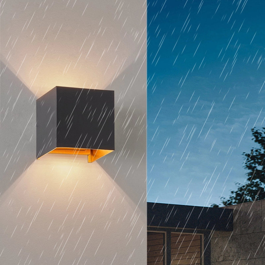 ZMH Applique da parete a LED per interni Luce verso l'alto e verso il basso Applique da parete per esterni IP65