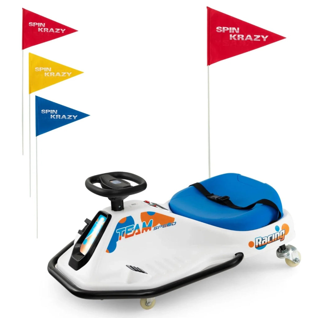 Go-kart elettrico per bambini 90 x 56 x 40 cm divertenti drift design moderno PP blu 20_0012271