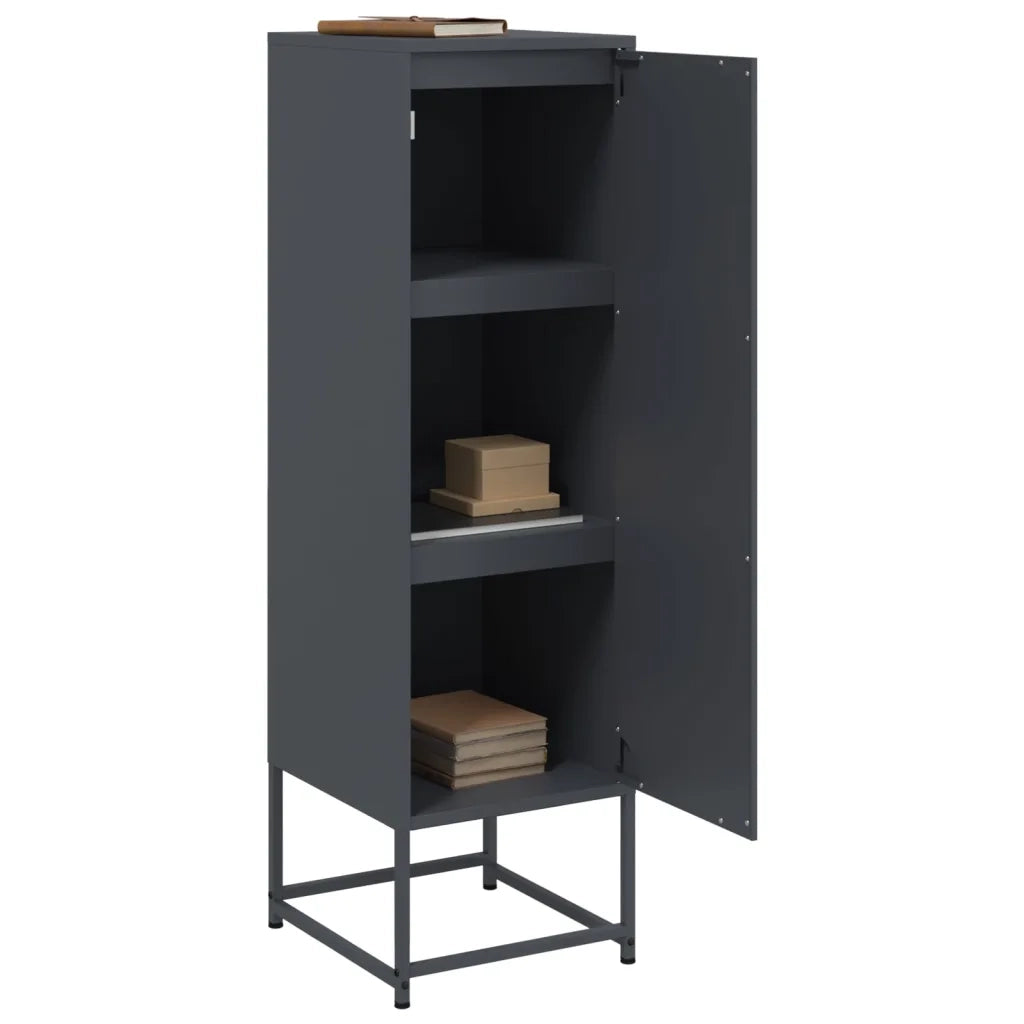 Credenza-Buffet-Armadio da cucina Antracite 36x39x123 cm in Acciaio