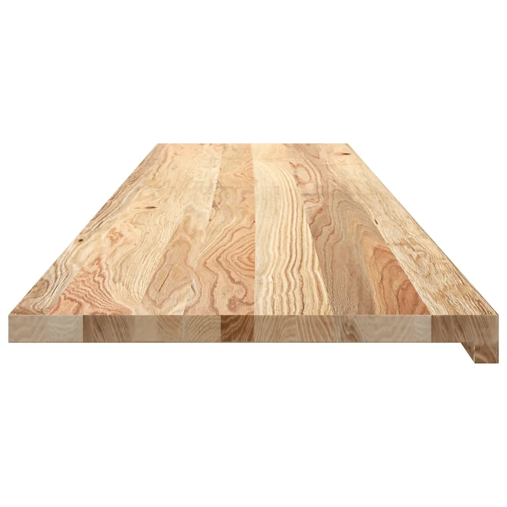 Davanzali 2 pz Non Trattati 160x40x2cm Legno Massello di Rovere 4009124
