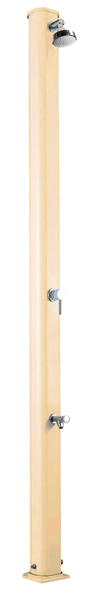 Doccia Solare da Giardino 25L Miscelatore e Lavapiedi Arkema Jolly S Champagne Bronze