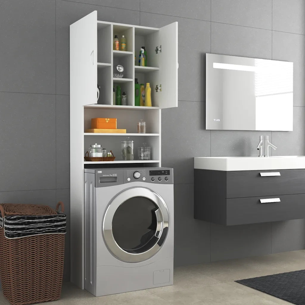 Mobile per Lavatrice Bianco 64x25,5x190 cm CFW2550764