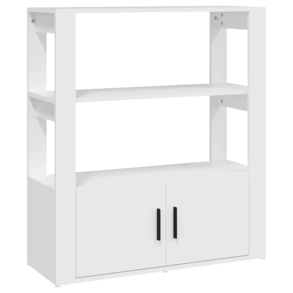 Credenza | Madia | Buffet da pranzo | Armadio da pranzo Bianca 80x30x90 cm in Legno Multistrato