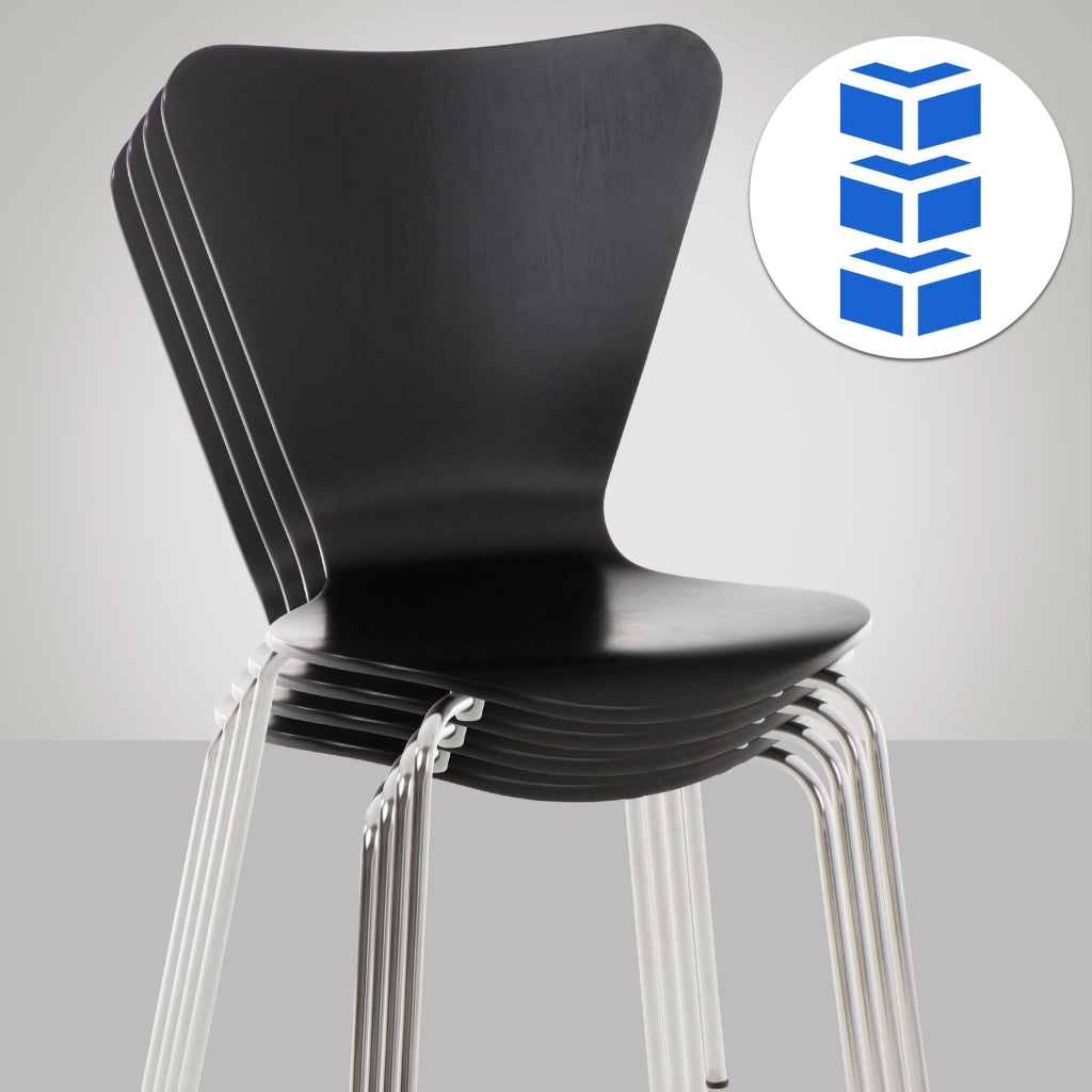 Sedia ospite Calisto nero
