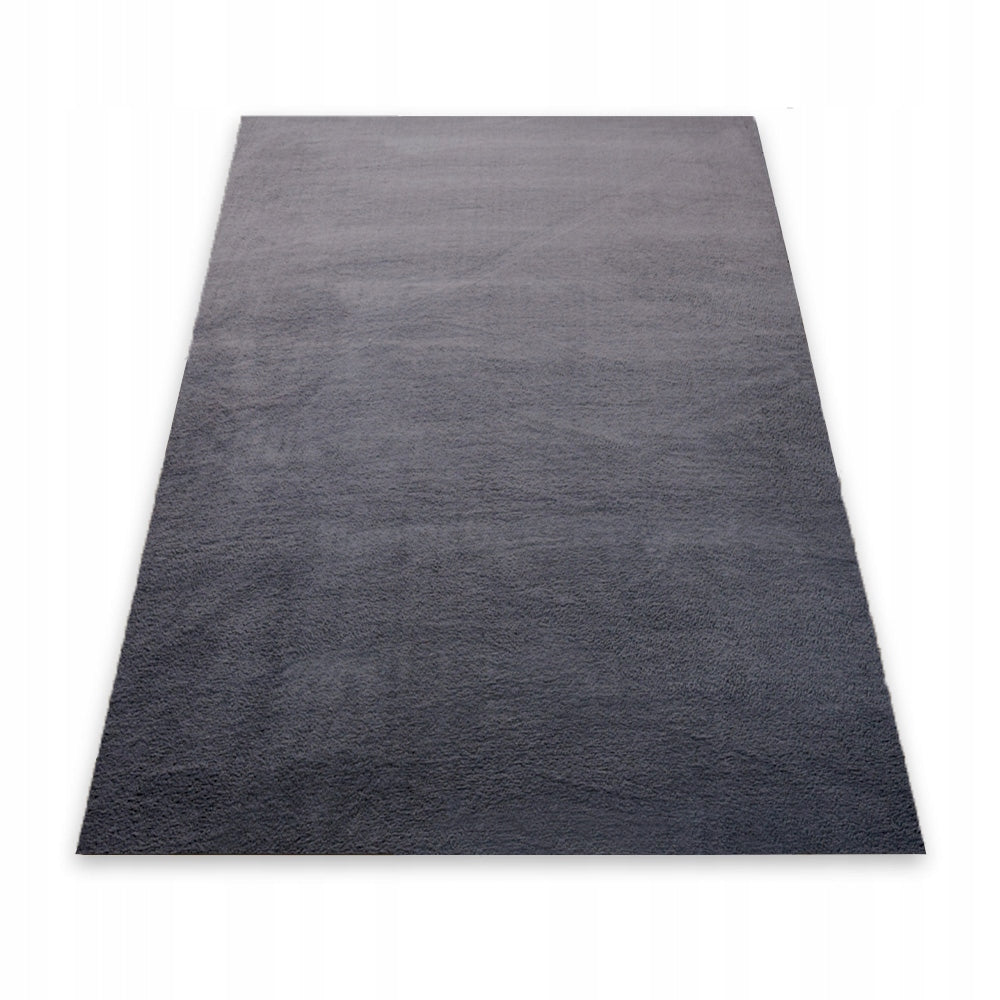 Tappeto in peluche grigio scuro  160x220 cm