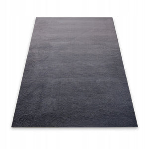 Tappeto in peluche grigio scuro  160x220 cm