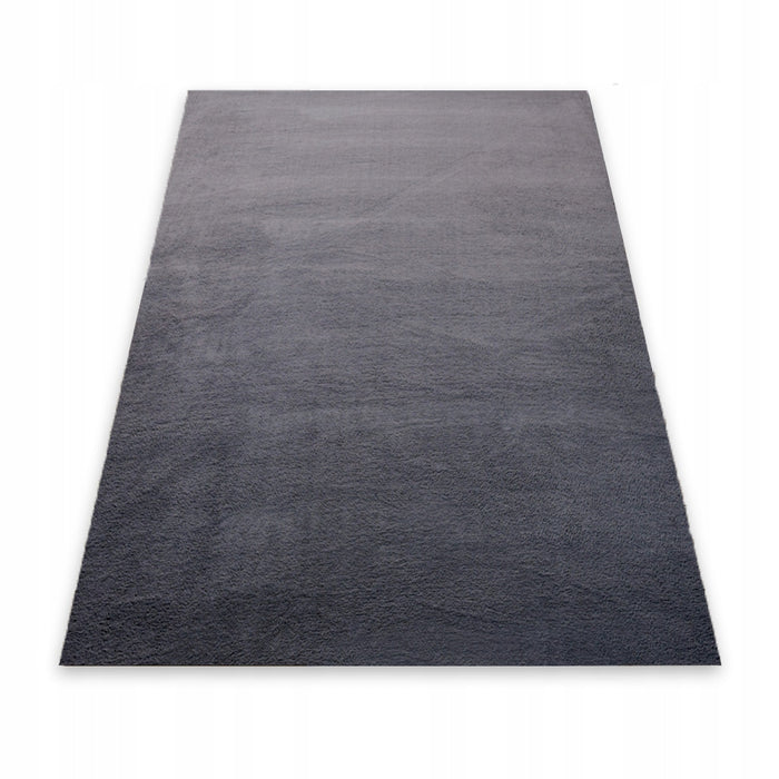 Tappeto in peluche grigio scuro  160x220 cm