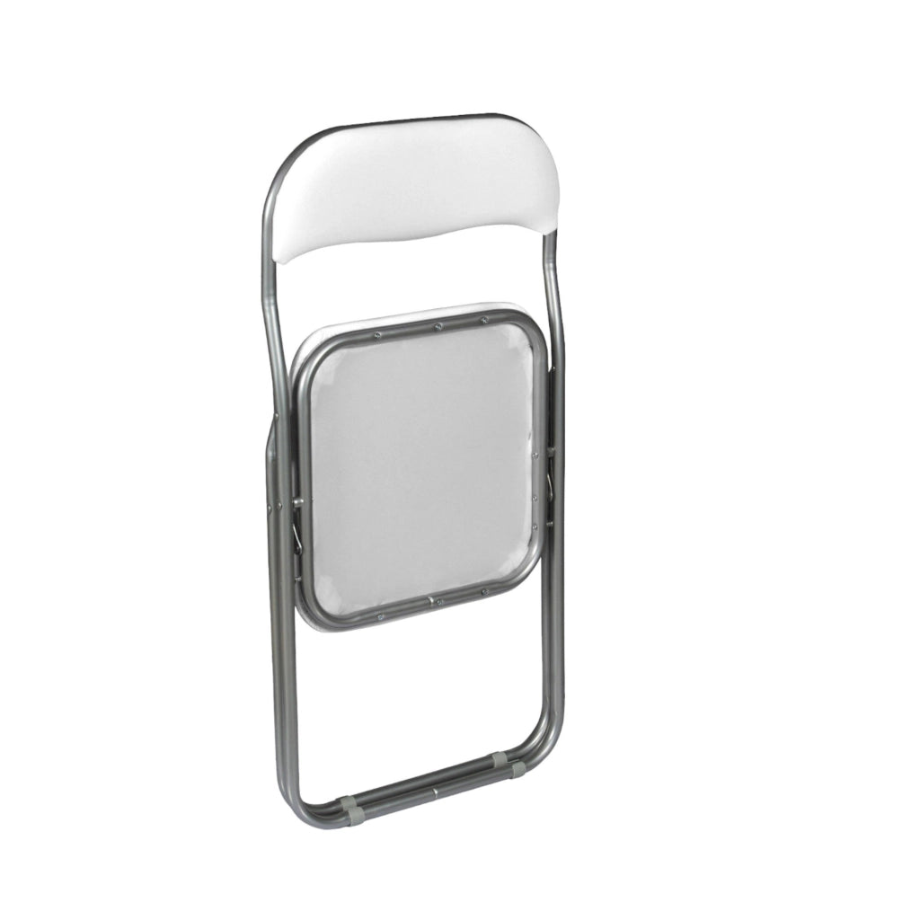 Sedia Antenore, colore bianco, Misure 43 x 47 x 78 cm