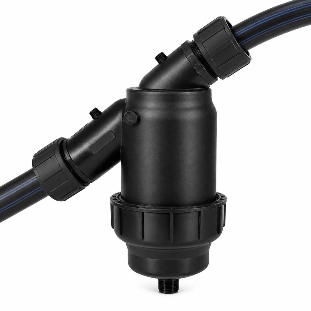 Filtro per irrigazione in linea 1" 1/2 pollici rete inox 120 mesh