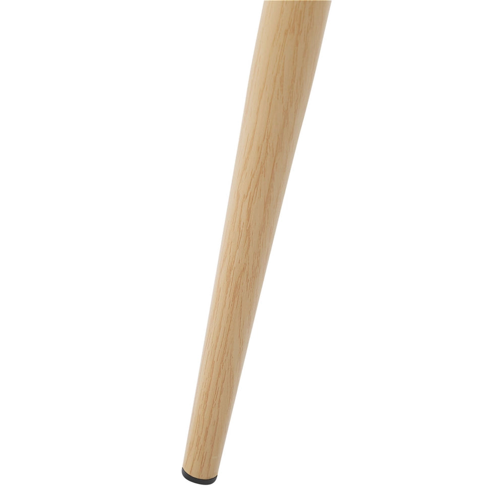 Set di 2 sedie da pranzo in materiale sintetico Nero con gambe eleganti decorative