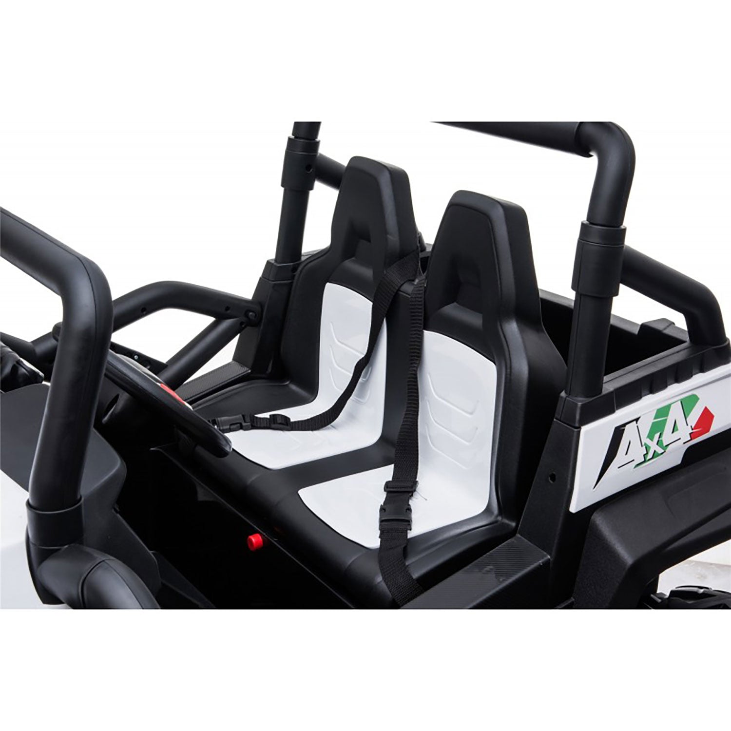 Macchina Elettrica per Bambini Licenza Ufficiale Polar 24V Fuoristrada 2 Posti Bianco