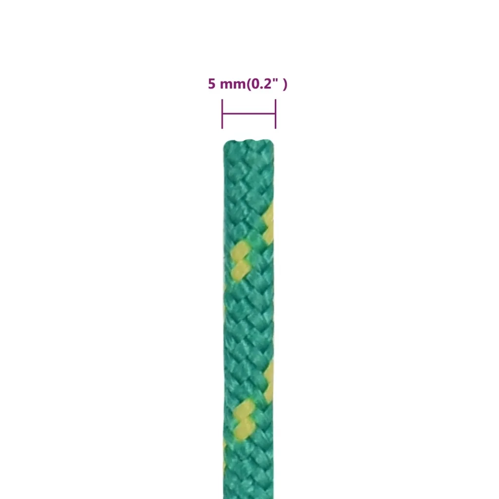 Corda per barca Verde 5 mm 25 m in Polipropilene 152703