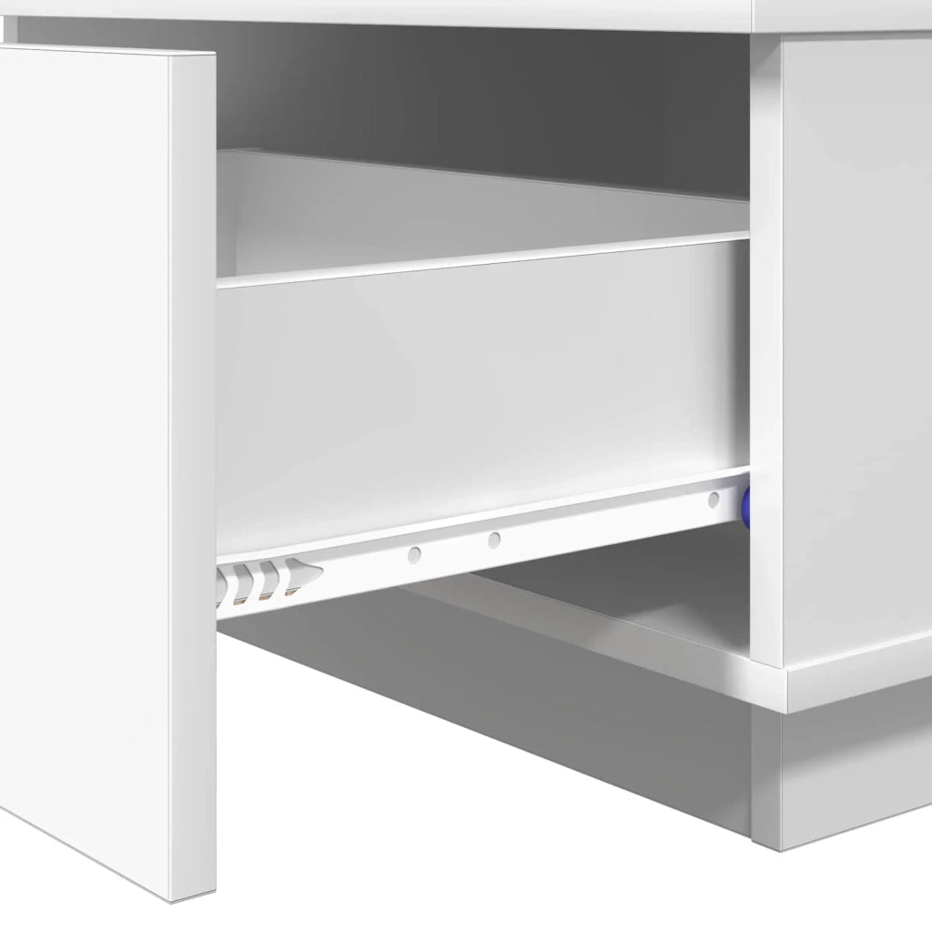 Tavolino da salotto Bianco 95 x 55 x 31 cm Legno multistrato