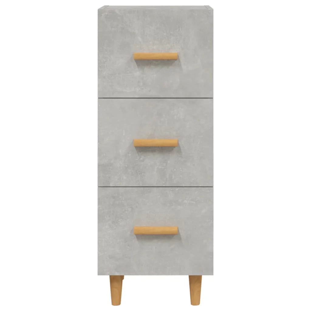 Buffet credenza cassettiera mobiletto mobile contenitore organizer per cucina soggiorno salotto 34,5 x 34 x 90 cm legno ingegnerizzato grigio 02_0031885