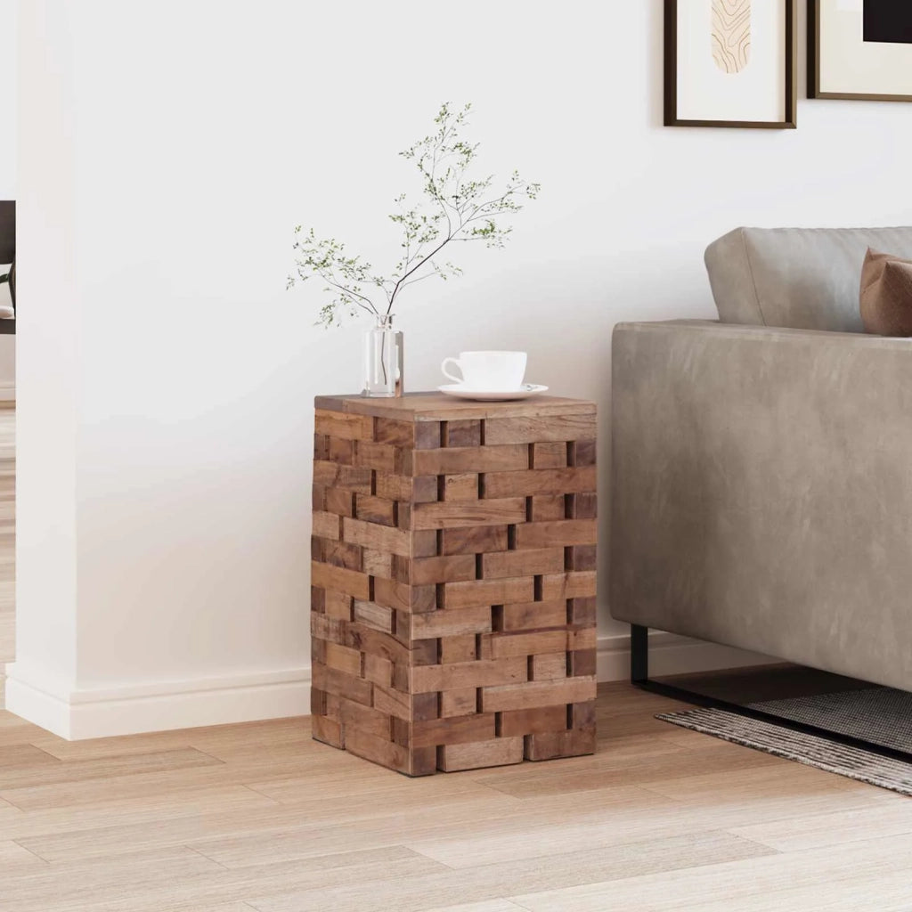 Pouf Naturale 29 x 29 x 48 cm Legno massello di recupero 42012388