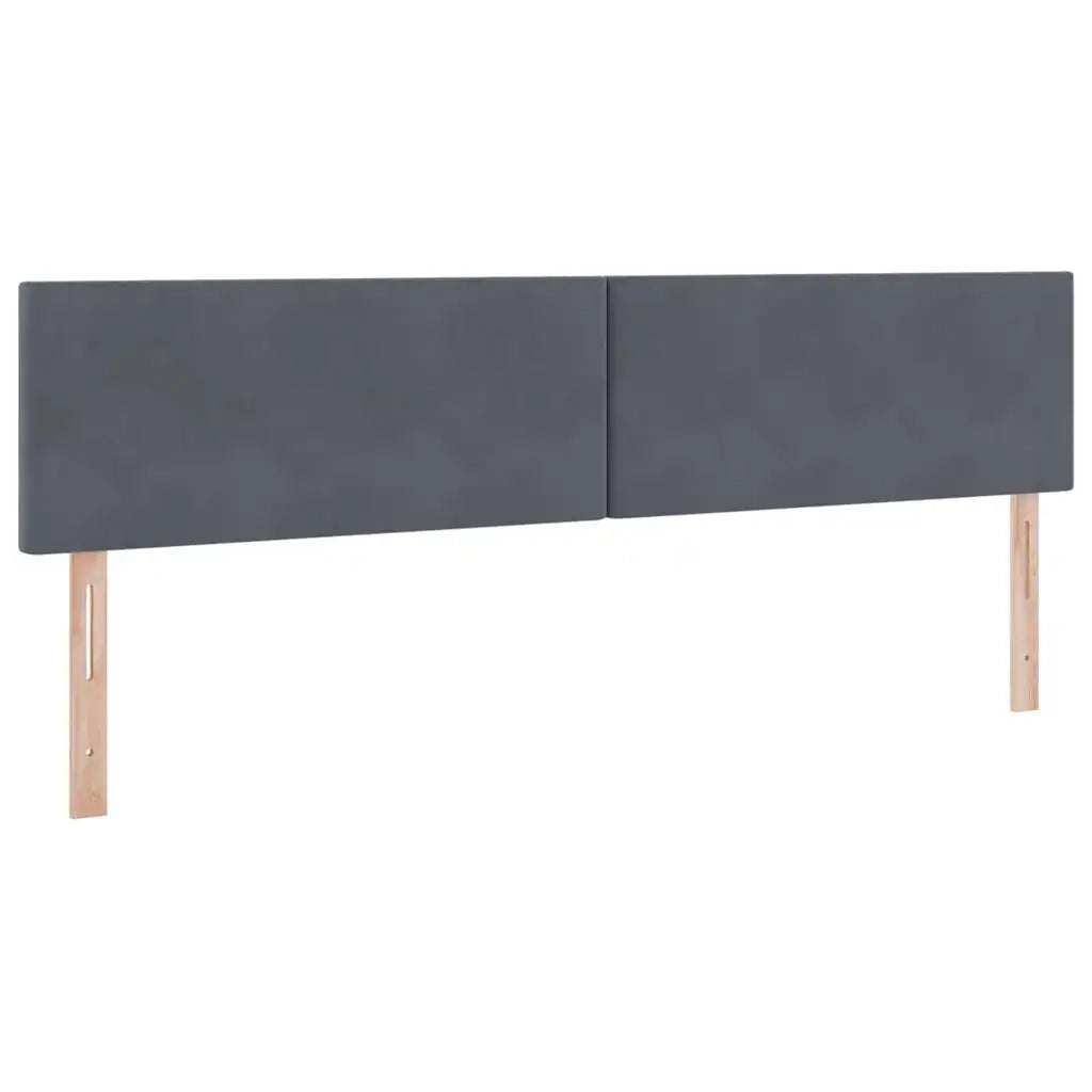 Letto con Contenitore Grigio scuro 200 x 200 cm Velluto