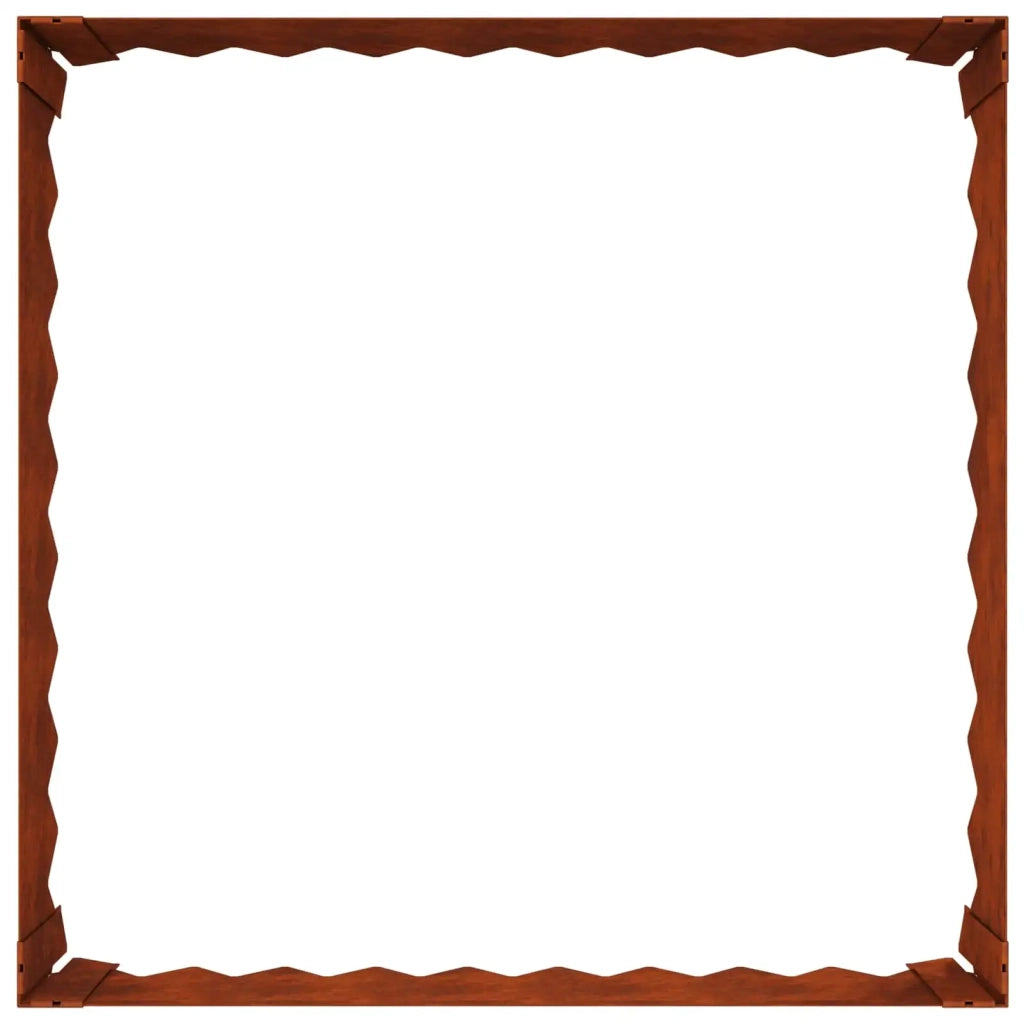Bordura per Prato 60 x 60 x 20 cm Acciaio Ruggine 8008915