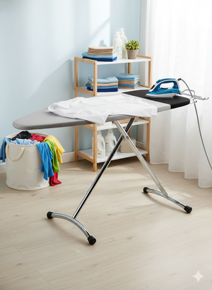 Asse da Stiro Luxor 123x48 cm Area Ignifuga Salvaspazio Altezza Regolabile