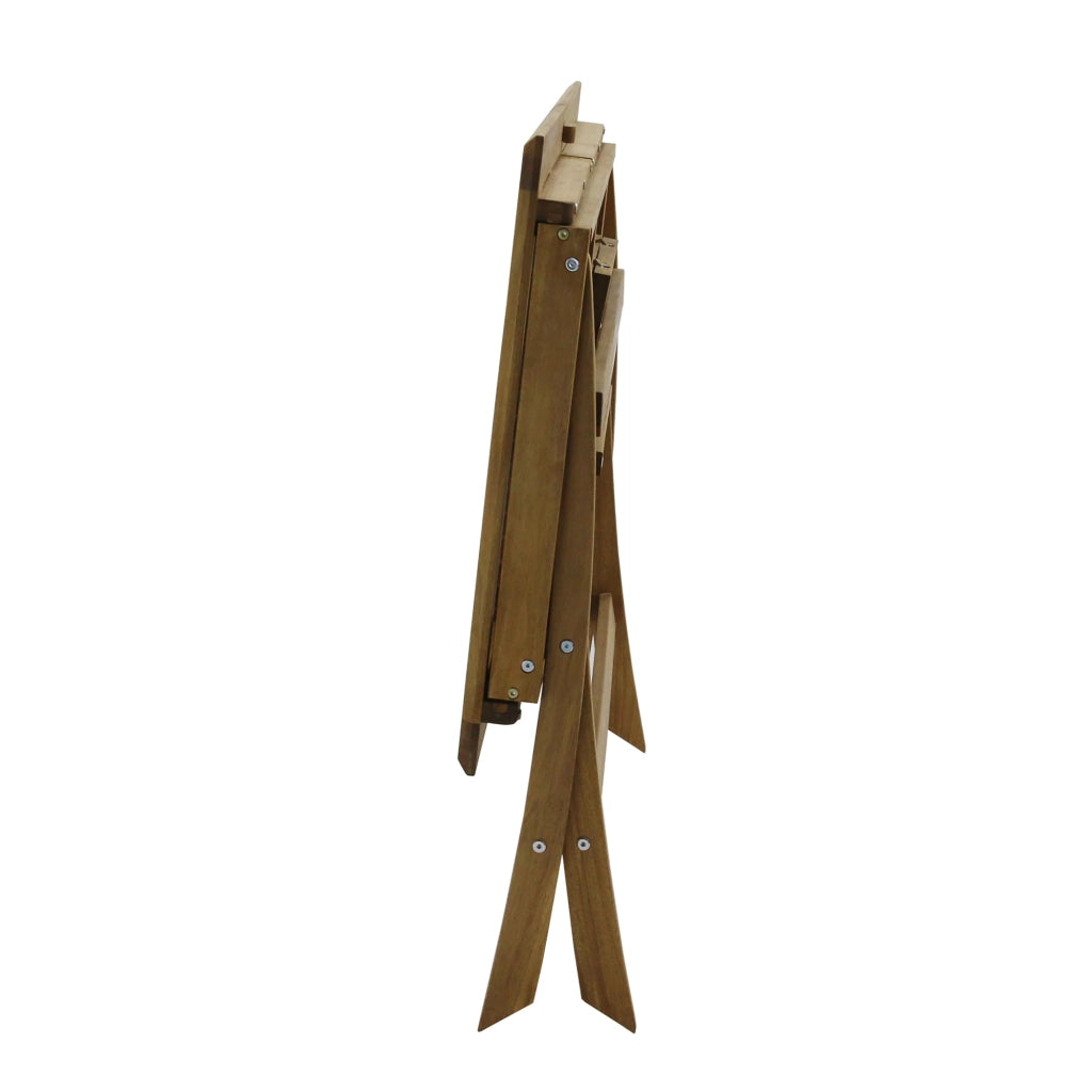 Tavolo pieghevole allungabile Lera (120/160x70x76 cm) in acacia, con estensione, da esterno