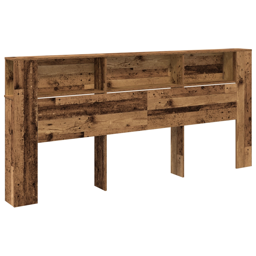 Testata con Armadio Legno Antico 220x18,5x104,5 cm