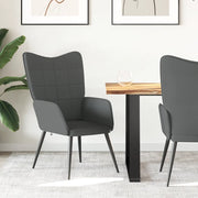 Sedia Relax Grigio Scuro in Tessuto 327942