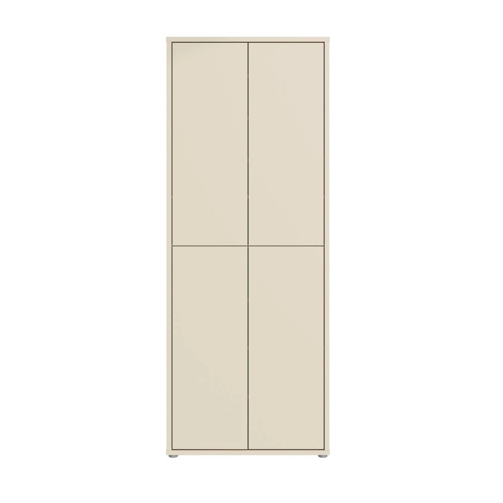 Mobile multiuso Medea 4 ante colore cashmere 74.5x34.9xH 191.9 cm.