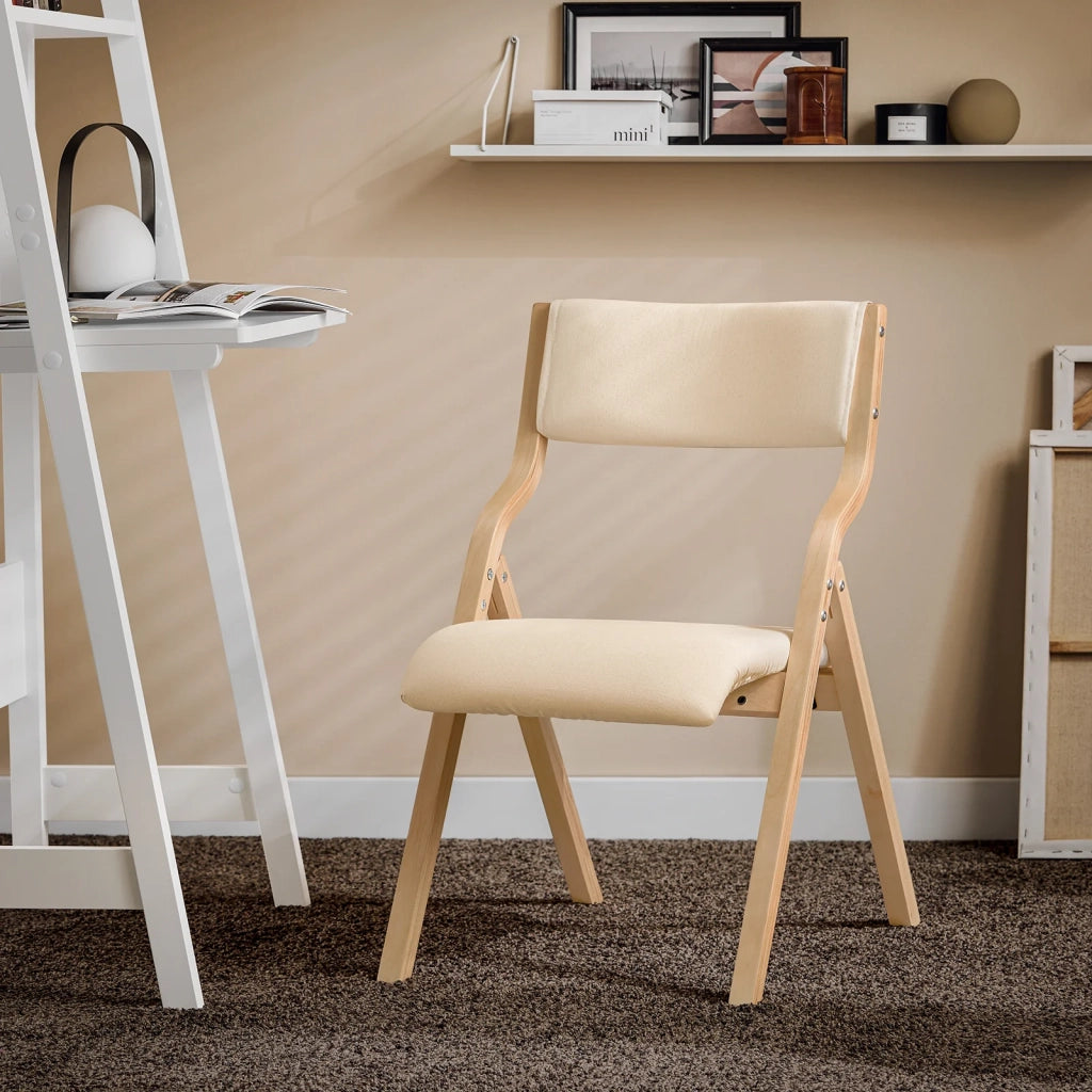Sedia pieghevole Stil Sedia Sedia da scrivania in betulla Bianco FST40-W