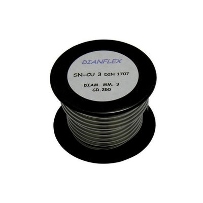LEGA SALDANTE STAGNO RAME IN ROTOLO L-Sn Cu 3 - DIN 1707- gr. 250- DH- pezzi 1