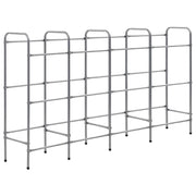 Ripiano portaoggetti per 12 casse 190 x 33 x 116 cm acciaio argentato 02_0000641