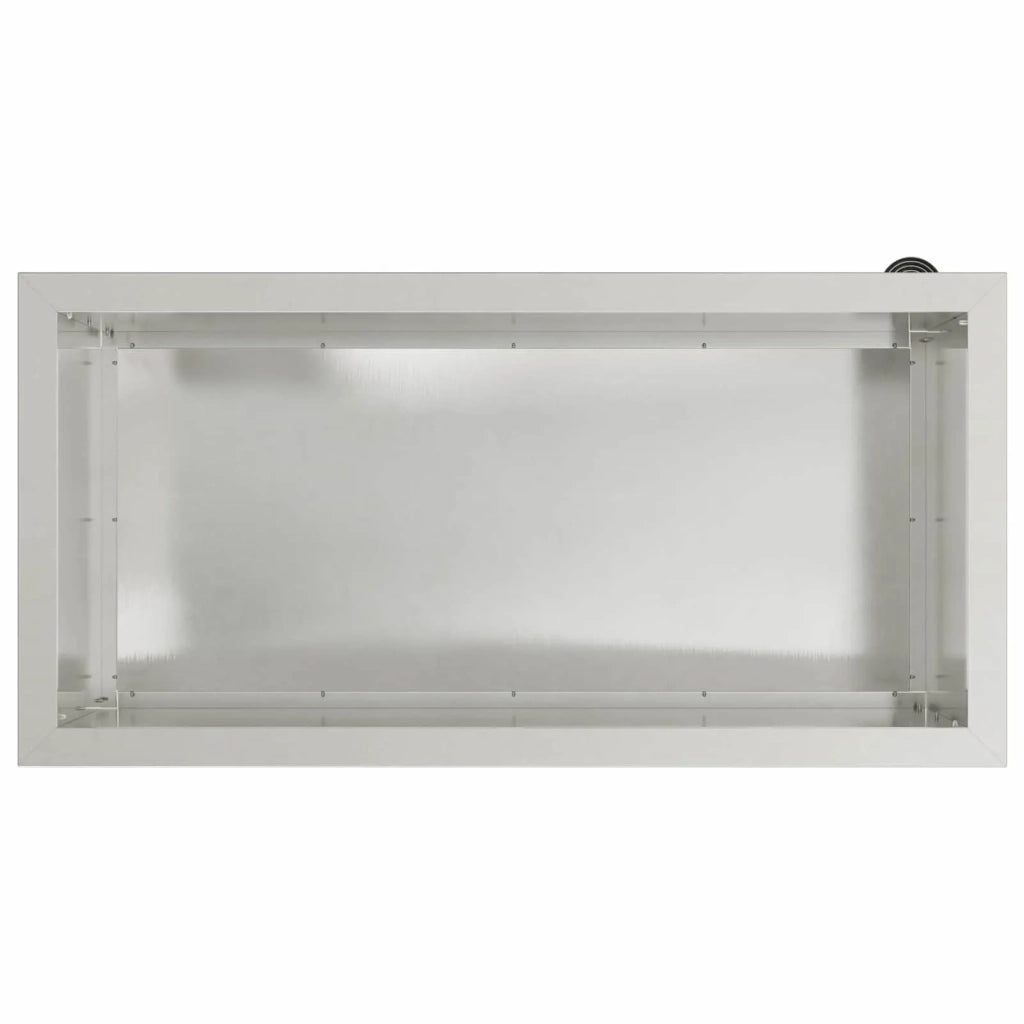 Fioriera da giardino con LED Argento 40 x 80 x 40 cm 8008162